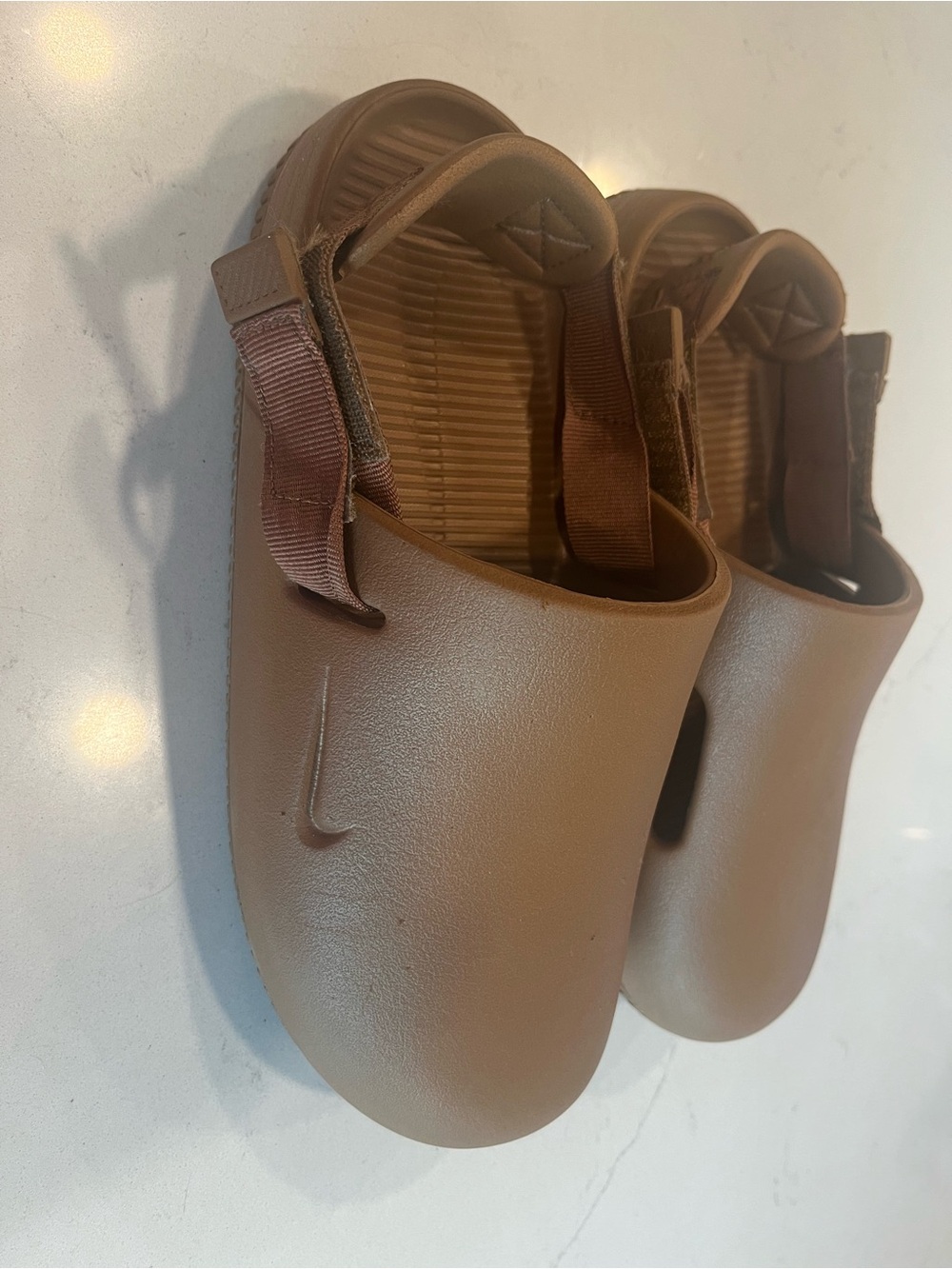 Nike Casual Brown Slip-On Clogs with Heel Strap - Picture 3 of 6